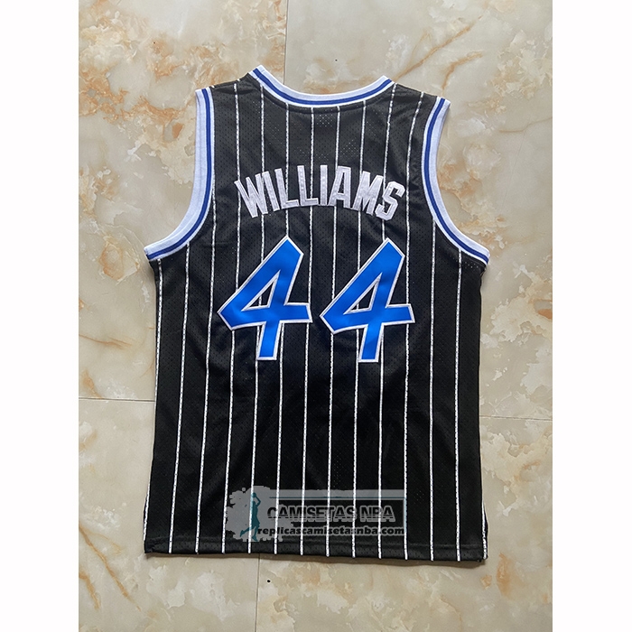 Camiseta Orlando Magic Brandon Williams NO 44 Mitchell & Ness 2009-10 Negro